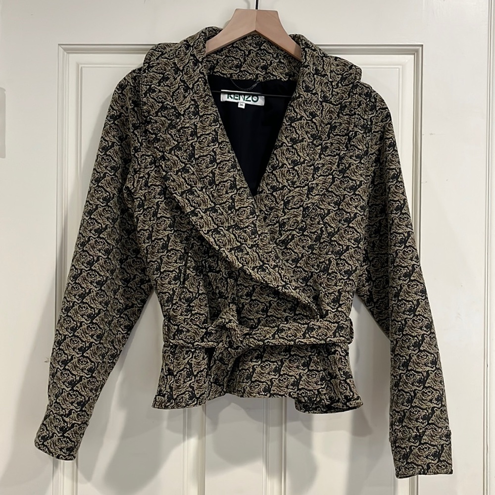 Vintage Kenzo 🌟 Unique Tiger Pattern Coat / Jacket / Tapestry